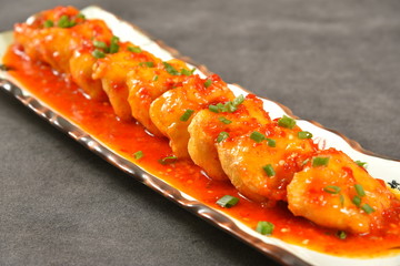 grilled chicken with vegetables on plate