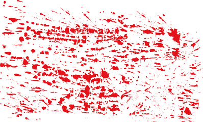 Fototapeta premium red scattered spots on white background