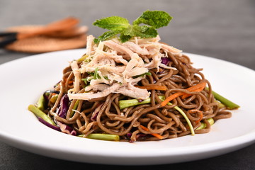 spaghetti with pesto sauce