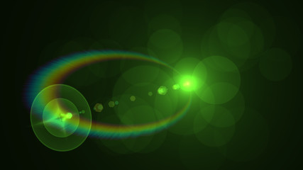 green lens flare