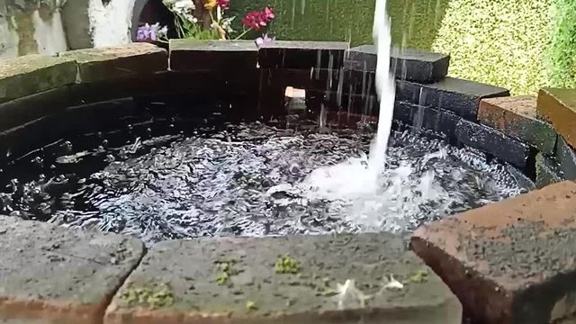 Bright fountain in front of the park1