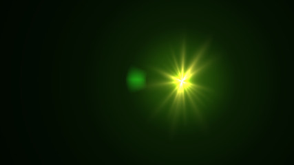 green lens flare