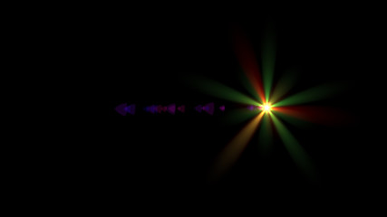 green lens flare