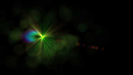 green lens flare