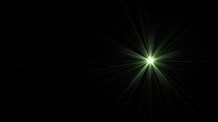 green lens flare