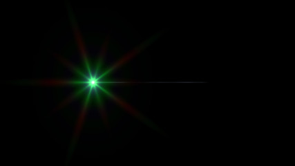 green lens flare