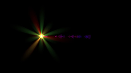 green lens flare