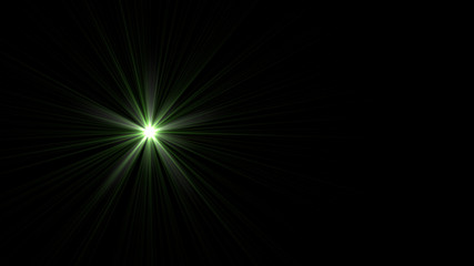 green lens flare