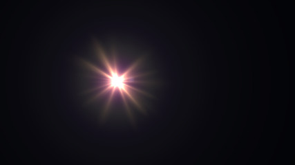 light blue lens flare