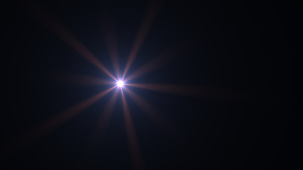 light blue lens flare