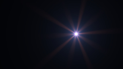 light blue lens flare