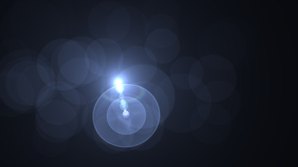light blue lens flare