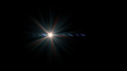 light blue lens flare