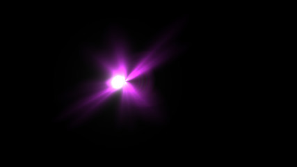 magenta lens flare