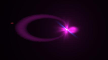 magenta lens flare