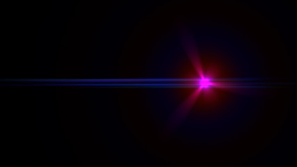 magenta lens flare