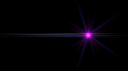 magenta lens flare