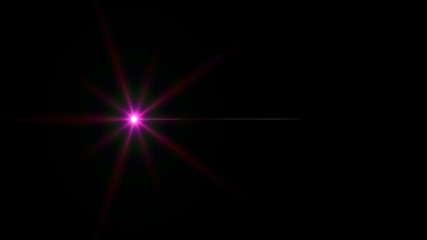 magenta lens flare