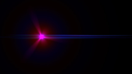 magenta lens flare