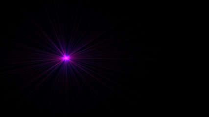 magenta lens flare