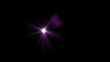 magenta lens flare