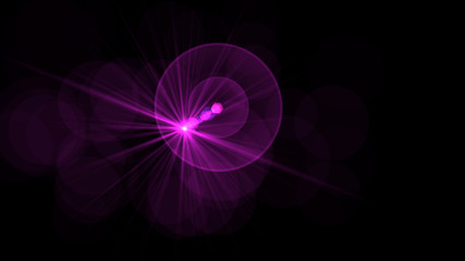magenta lens flare