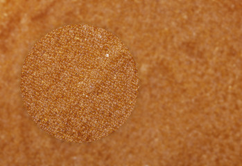 Resin water filter for residential drinking or industrial texture surface on top view