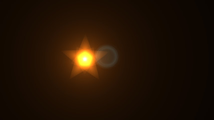 orange lens flare