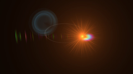 orange lens flare