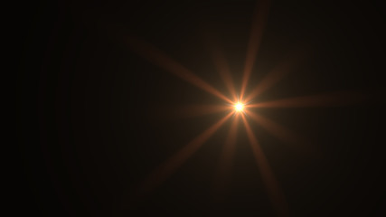 Fototapeta premium orange lens flare