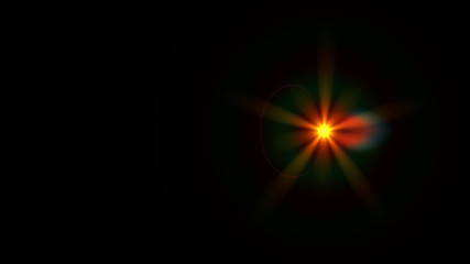 orange lens flare