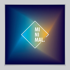 Minimal cover design. Vector geometric abstract background. Design template for flyer, booklet, greeting card, invitation and advertising.