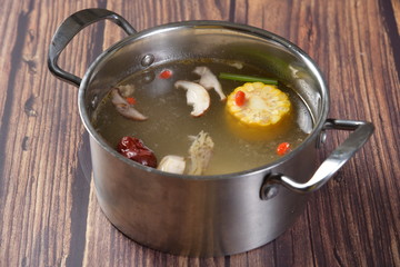 soup in a pot