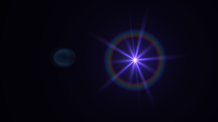 purple lens flare