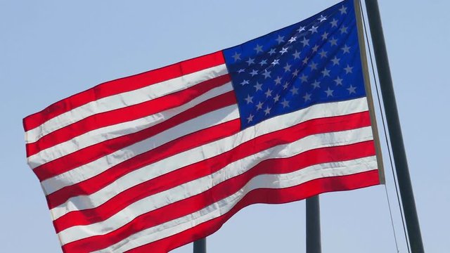 United States of America flag waving close up 4k