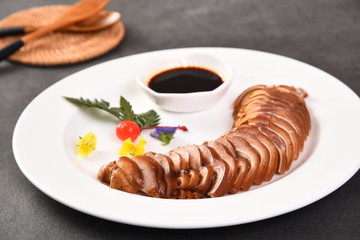 breakfast with coffee and croissant