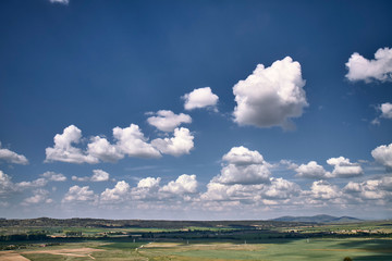 beautiful landscape with a cloudy sky