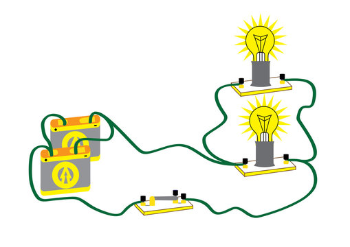 An electrical circuit that consists of parallel connected consumers