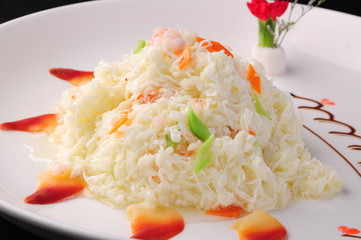 rice with shrimps and vegetables