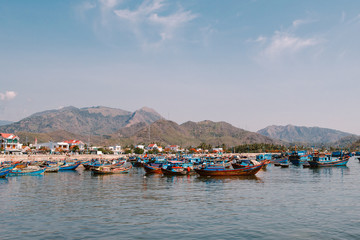 Obraz premium fishing port Vinh Luong.