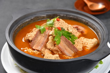 soup with meat and vegetables