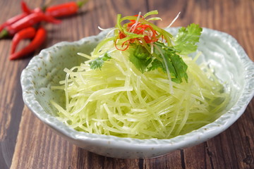fresh salad in a bowl