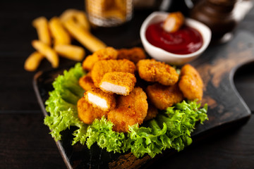 Crispy chicken nuggets