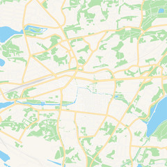 Fototapeta na wymiar Rauma, Finland printable map