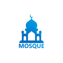 Obraz premium Mosque Logo Template Design Vector, Emblem, Design Concept, Creative Symbol, Icon