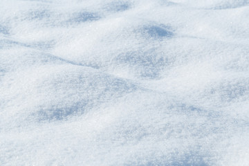 background of fresh snow texture in blue tone