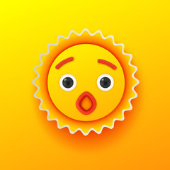 Surprised shinny sun