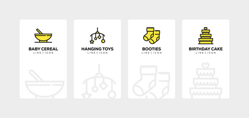 BABY LINE ICON SET