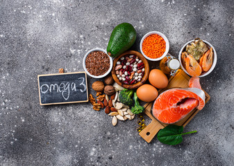 Products sources of Omega-3 acids