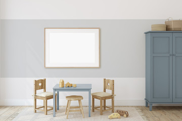 Interior of playroom. 3d render.